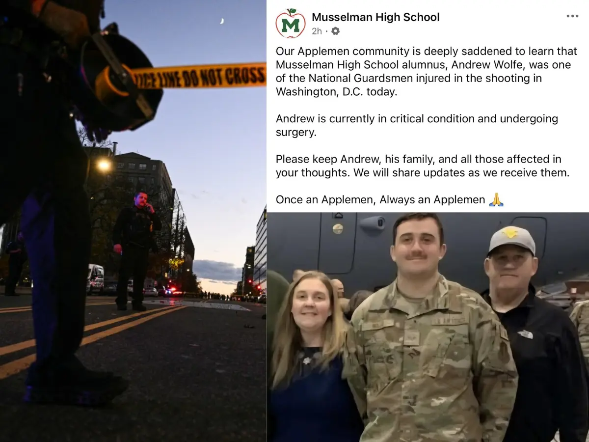 US National Guardsman shot by Rahmanullah Lakanwal near White House ID'd as Andrew Wolfe US National Guardsman shot by Rahmanullah Lakanwal near White House ID'd as Andrew Wolfe