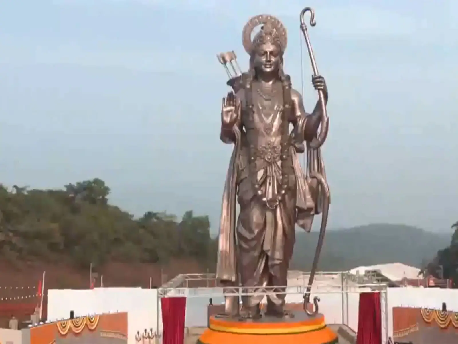 PM Modi inaugurates 77-feet-tall Lord Ram statue in Goa 3 days after hoisting Dharma Dhwaj in Ayodhya PM Modi inaugurates 77-feet-tall Lord Ram statue in Goa 3 days after hoisting Dharma Dhwaj in Ayodhya