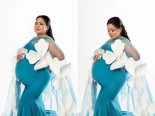 Mom-to-be Bharti Singh shares maternity photos: Dolled up in a mermaid-gown | See pics