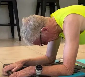 6. Oldest person to perform an abdominal plank (male)