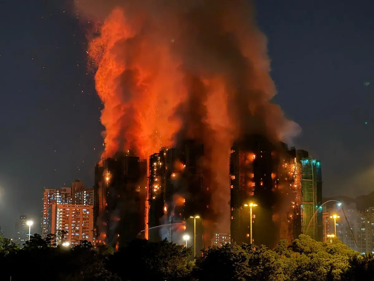 Hong Kong makes 14 arrests in deadly building fire that claimed 151 lives