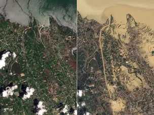 Satellite images show devastation caused by floods across Sri Lanka, Indonesia, Thailand