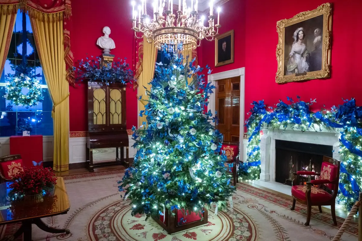 Melania Trump’s 10,000 Christmas butterflies go viral viewers call them ‘ugly insects’