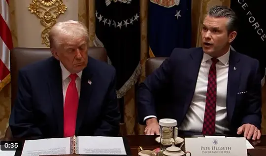 ‘What does the ‘SS’ stand for?’: Pete Hegseth mocked online for typo on namecard