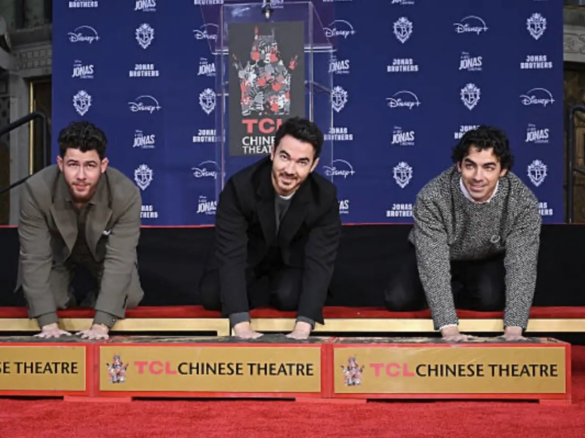 Jonas Brothers mark 20 years as band! Trio celebrate career milestone at TCL Theatre Jonas Brothers mark 20 years as band! Trio celebrate career milestone at TCL Theatre