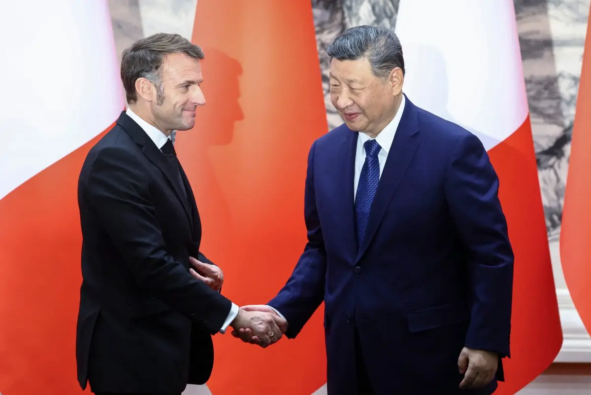 French President Macron meets Xi Jinping in Beijing, urges China to push for Ukraine ceasefire