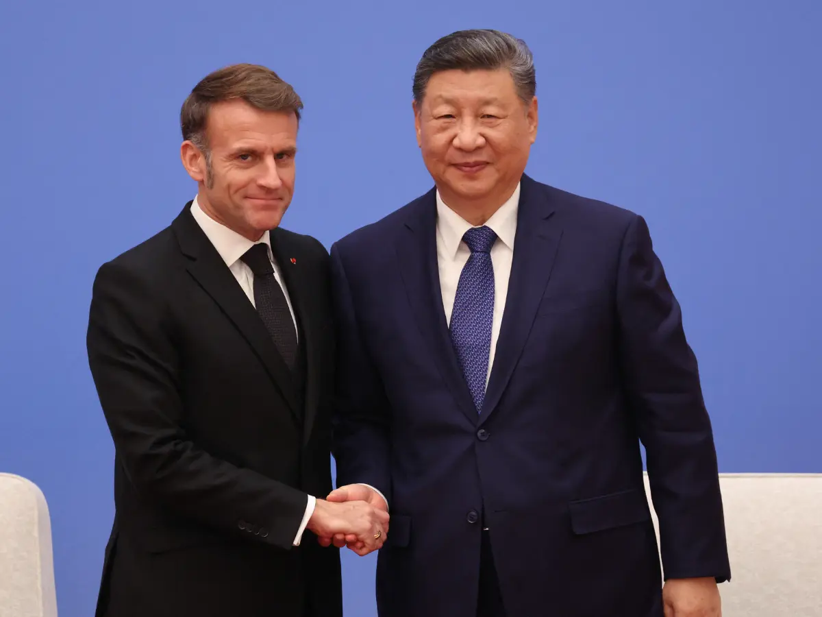 Macron urges China to push for peace, ‘balanced’ economic ties Macron urges China to push for peace, ‘balanced’ economic ties
