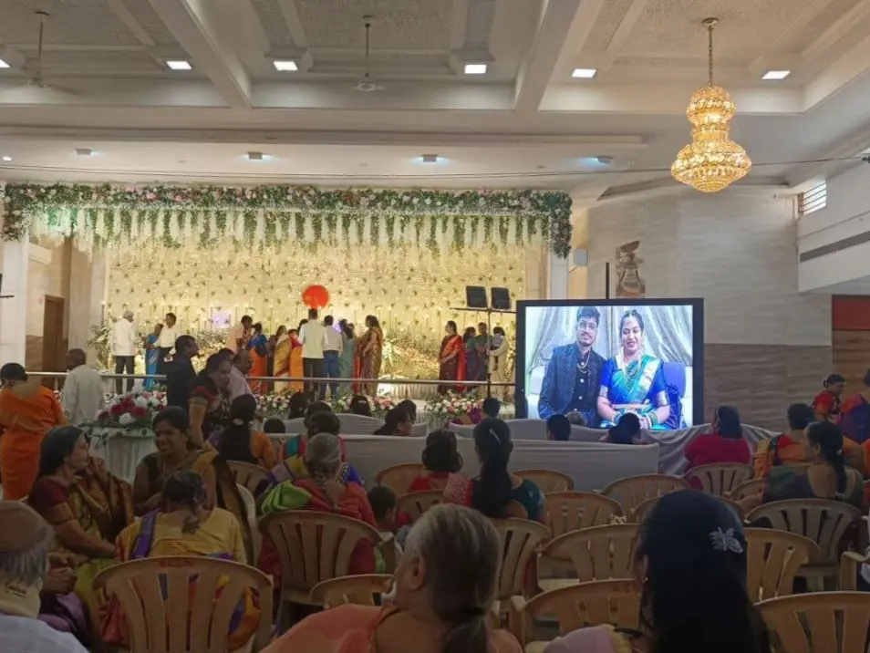Couple attends own wedding reception online due to IndiGo flight cancellations Couple attends own wedding reception online due to IndiGo flight cancellations