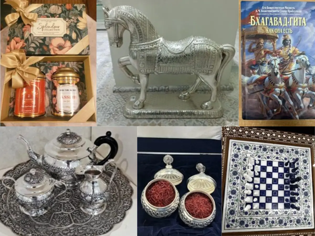 India-Russia Summit 2025: From Assam tea to marble chess set — Here's what all PM Modi gifted Russia President Vladimir Putin. Check the complete list India-Russia Summit 2025: From Assam tea to marble chess set — Here's what all PM Modi gifted Russia President Vladimir Putin. Check the complete list