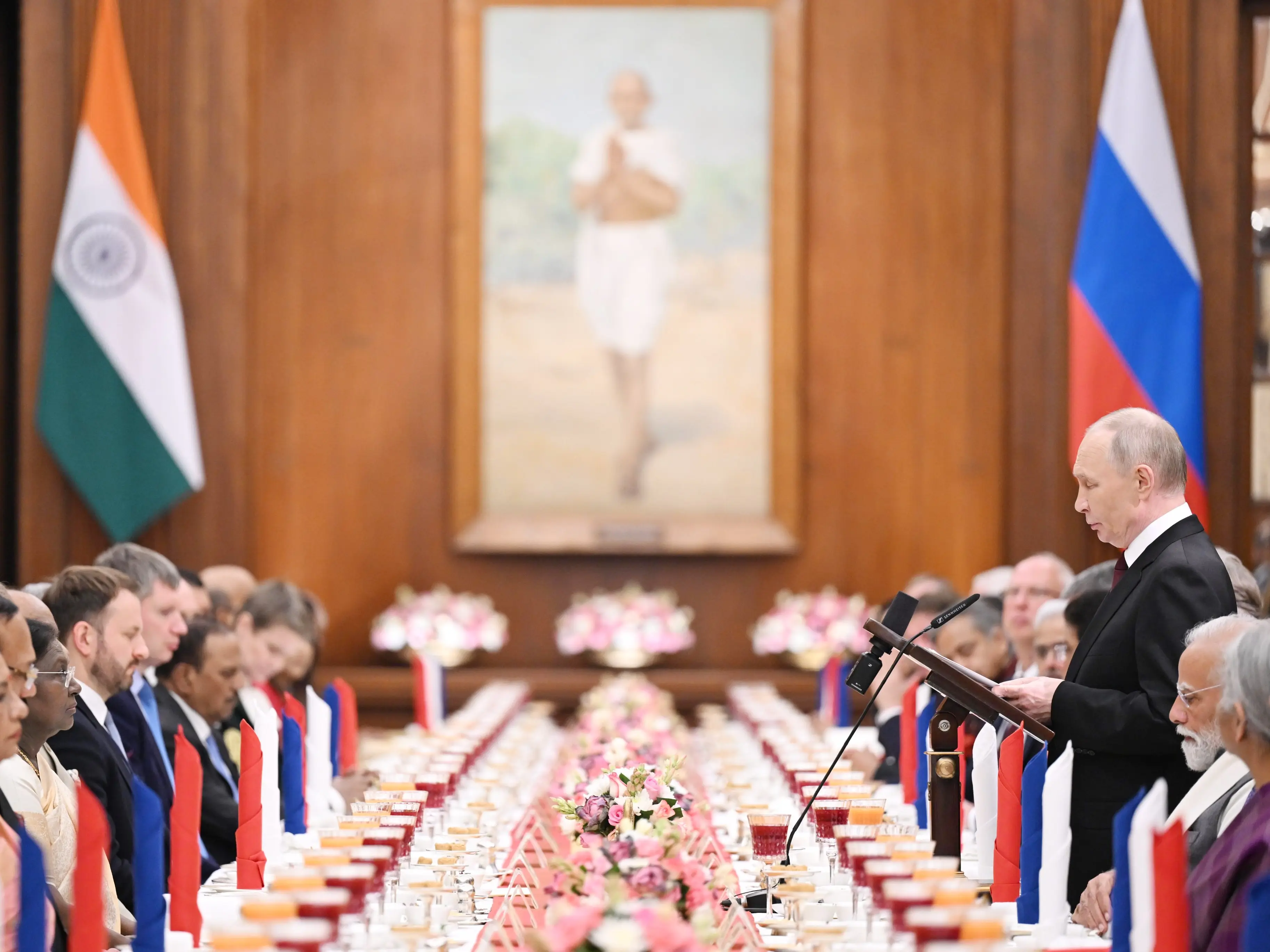 From Badam ka Halwa to Jhol momos: Here's what was served at President’s banquet for Putin From Badam ka Halwa to Jhol momos: Here's what was served at President’s banquet for Putin