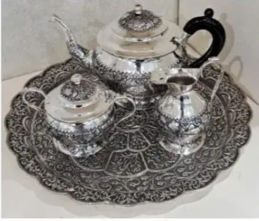 Murshidabad Silver Tea Set