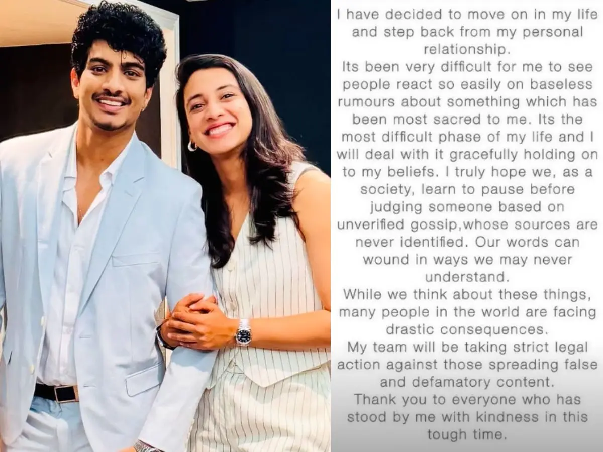 Palash Muchhal addresses cheating allegations after Smriti Mandhana reveals the wedding is cancelled Palash Muchhal addresses cheating allegations after Smriti Mandhana reveals the wedding is cancelled