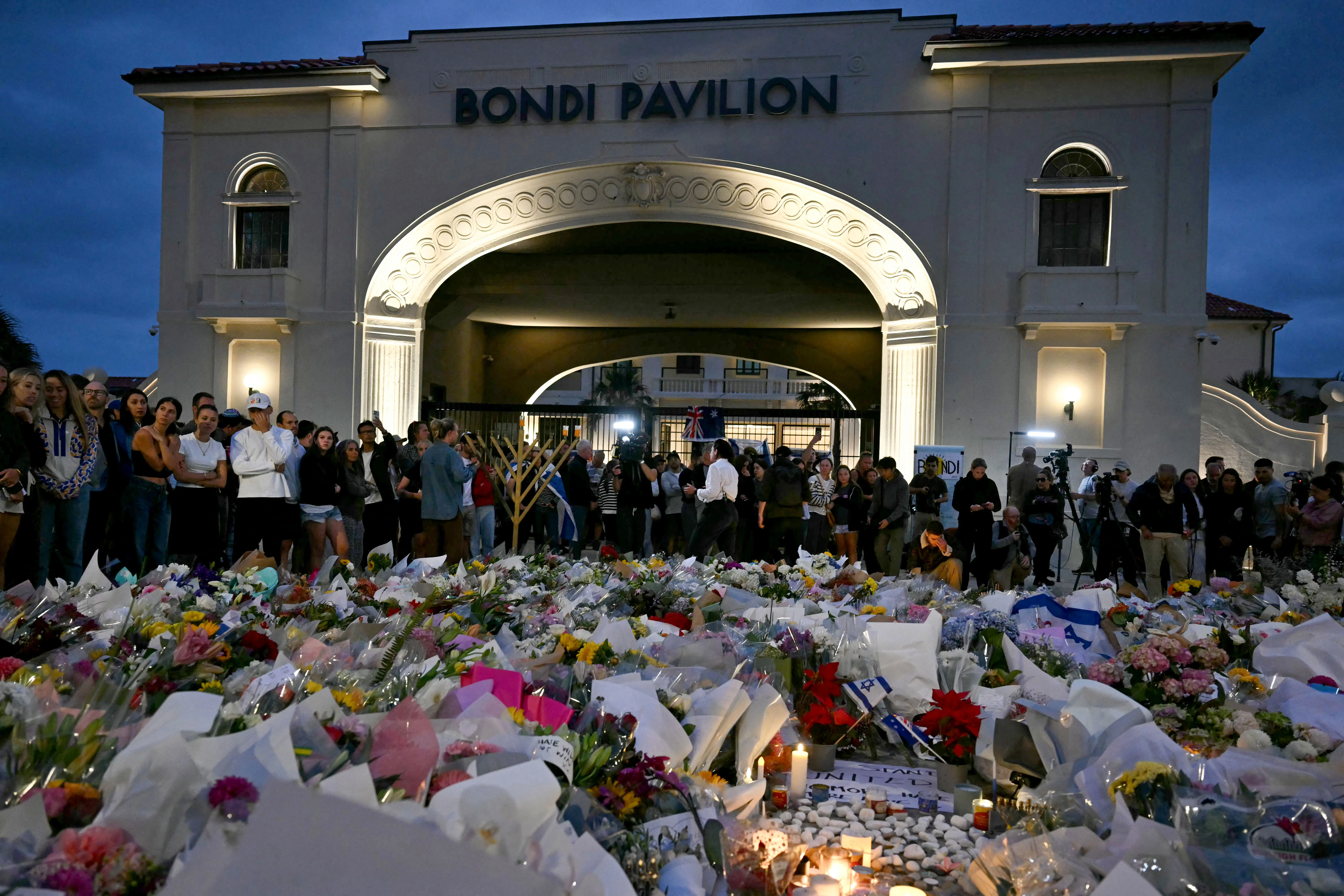 In pics | Hundreds gather at Bondi Pavilion to mourn those killed in Sydney terror attack