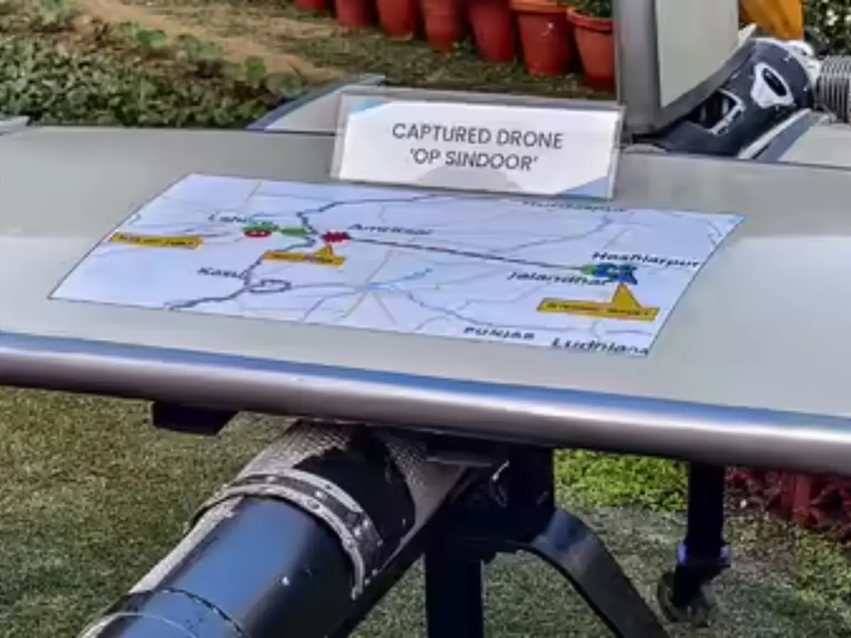 Made-in-Turkey, fired from Lahore: India shows Pakistani drone it captured during Op Sindoor - VIDEO Made-in-Turkey, fired from Lahore: India shows Pakistani drone it captured during Op Sindoor - VIDEO