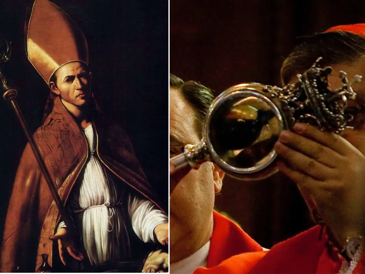 17 centuries ago, a saint was beheaded. His dried blood 'miraculously' changed form at an Italian ritual 17 centuries ago, a saint was beheaded. His dried blood 'miraculously' changed form at an Italian ritual