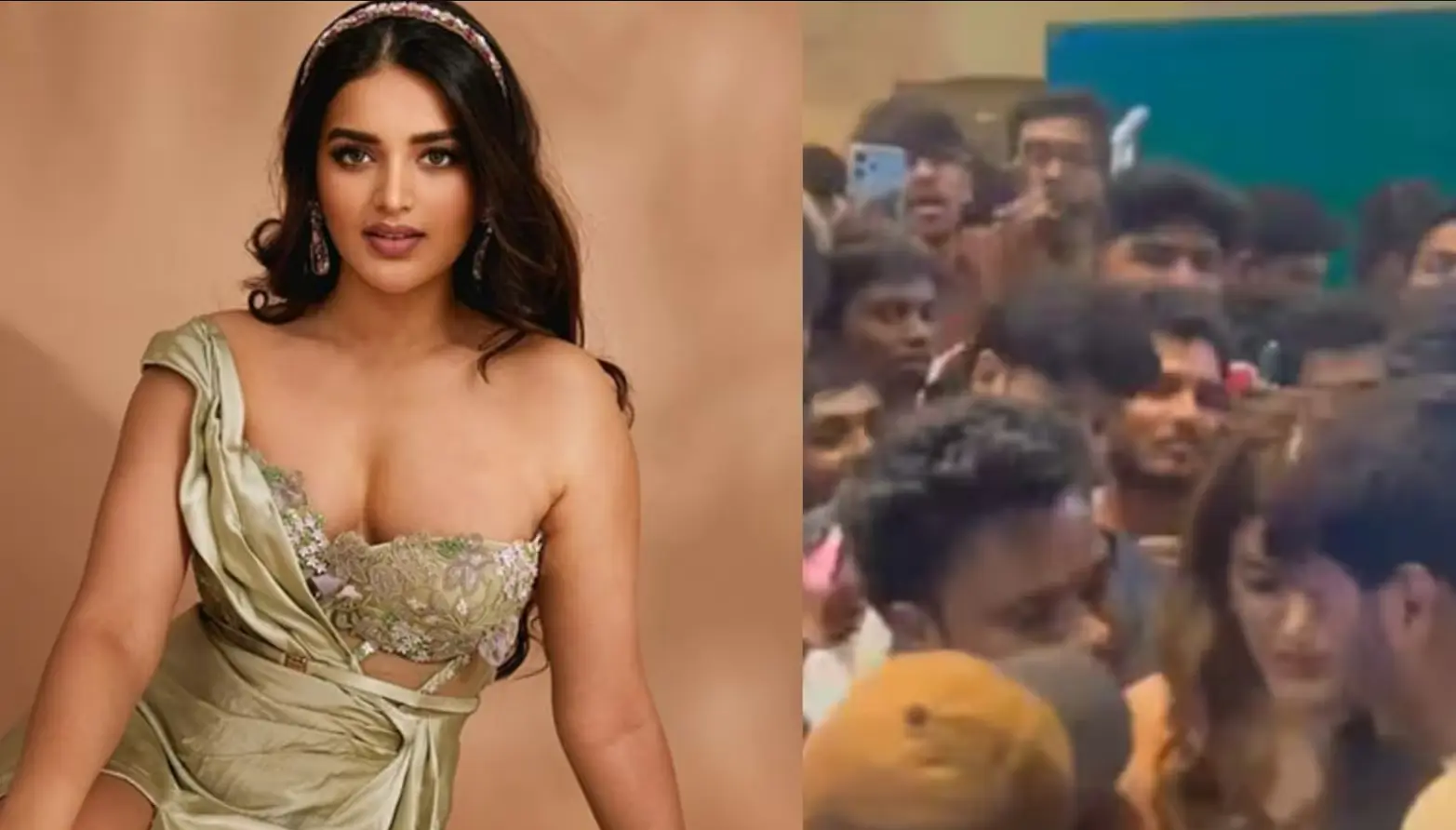 Nidhhi Agerwal mobbed at The Raja Saab event, police case filed against mall owner, organisers