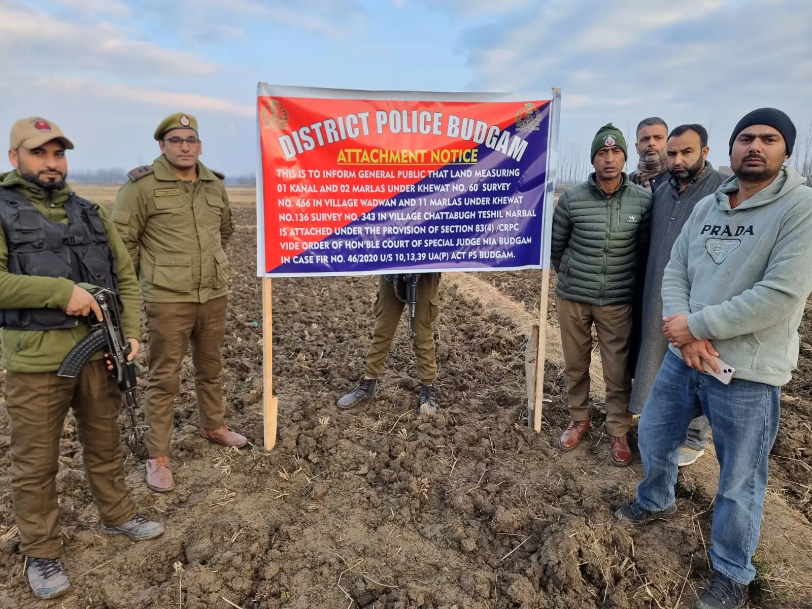 Budgam Police attached immovable property of US-based Kashmiri separatist Ghulam Nabi Shah Budgam Police attached immovable property of US-based Kashmiri separatist Ghulam Nabi Shah