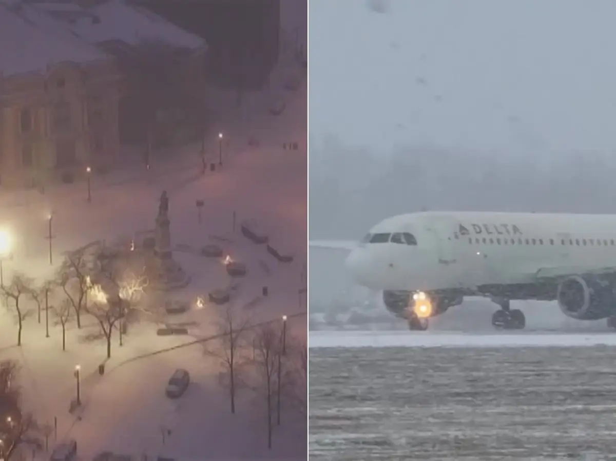 ‘Hazardous travel conditions’: Winter storm cancels 1,800 flights in US; state of emergency in New York, New Jersey | WATCH ‘Hazardous travel conditions’: Winter storm cancels 1,800 flights in US; state of emergency in New York, New Jersey | WATCH