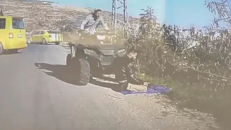 Watch| Israeli settler rams Palestinian man offering Namaz in West Bank
