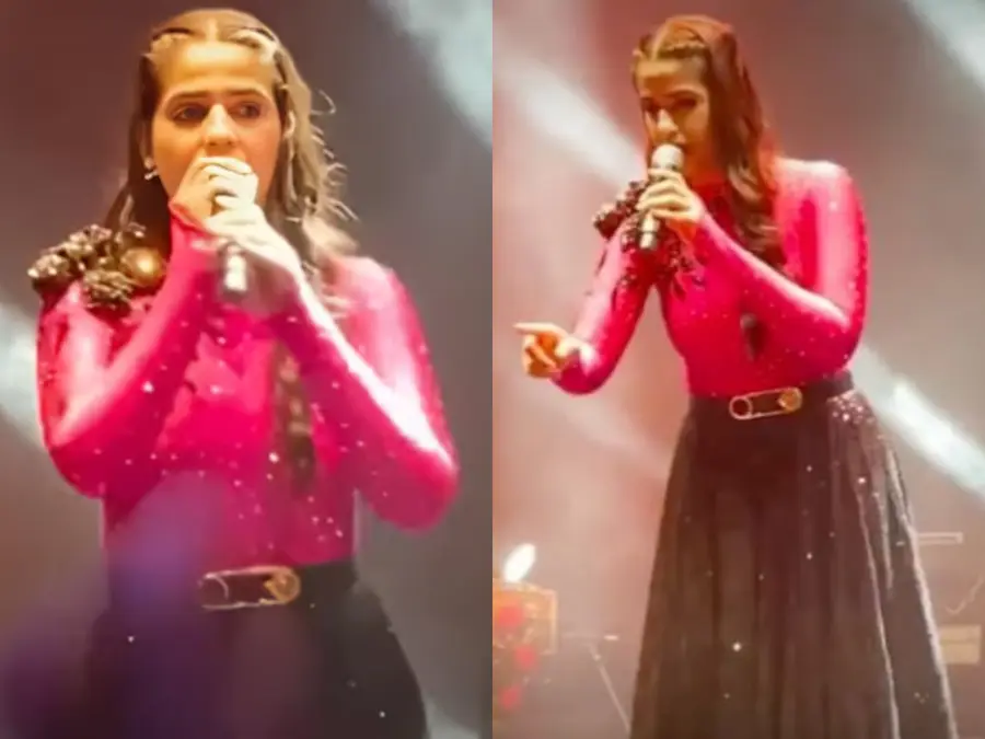 Haryanvi singer Pranjal Dahiya halts concert midway; confronts elderly man for unruly behaviour: 'Please control' | Watch