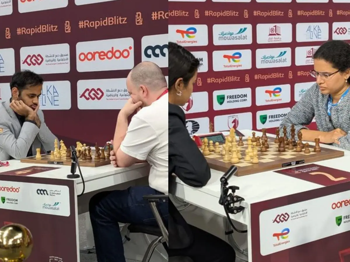 FIDE World Rapid Championship: PM Modi hails Koneru Humpy and Arjun Erigaisi for winning bronze; Magnus clinches title FIDE World Rapid Championship: PM Modi hails Koneru Humpy and Arjun Erigaisi for winning bronze; Magnus clinches title