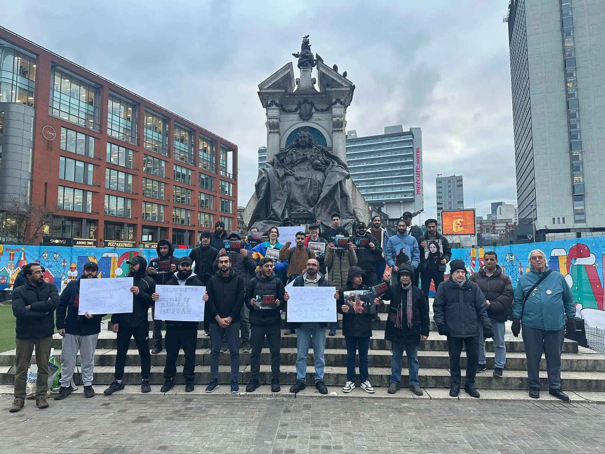 Free Balochistan Movement takes protest to UK, flags abduction of Baloch women from home