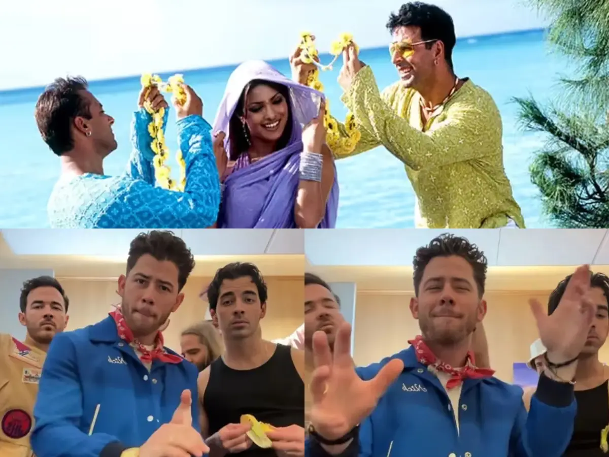 'Couple goals since forever': Netizens react as Nick Jonas grooves to Priyanka Chopra's Mujhse Shaadi Karoge | Watch 'Couple goals since forever': Netizens react as Nick Jonas grooves to Priyanka Chopra's Mujhse Shaadi Karoge | Watch