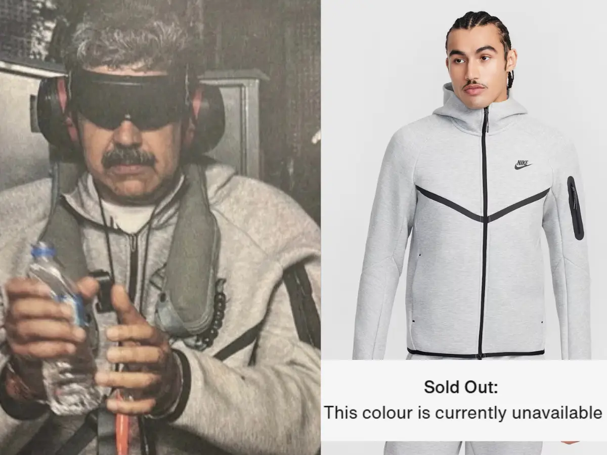 Venezuelan President Nicolas Maduro's tracksuit is sold out after arrest photo goes viral Venezuelan President Nicolas Maduro's tracksuit is sold out after arrest photo goes viral