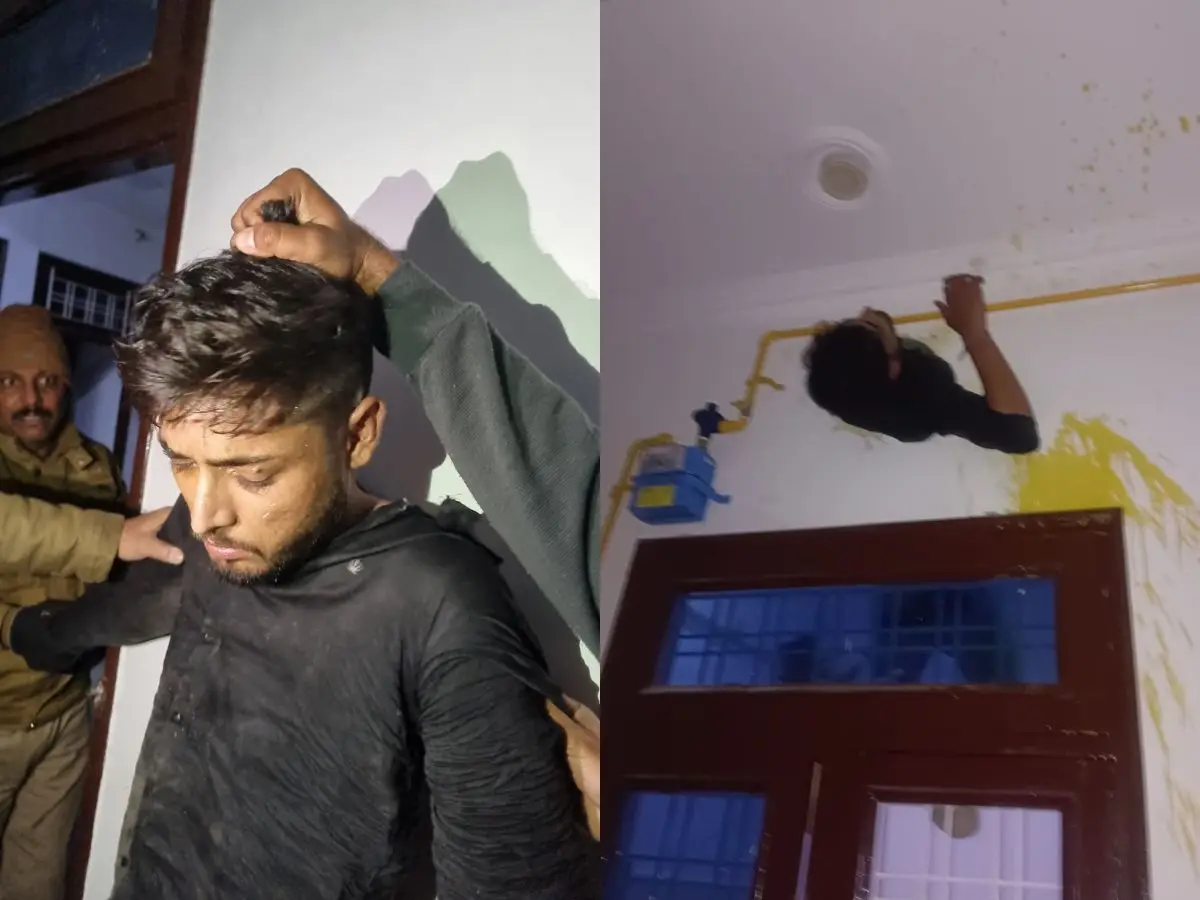 Rajasthan thief gets stuck in kitchen exhaust shaft during failed roberry Rajasthan thief gets stuck in kitchen exhaust shaft during failed roberry
