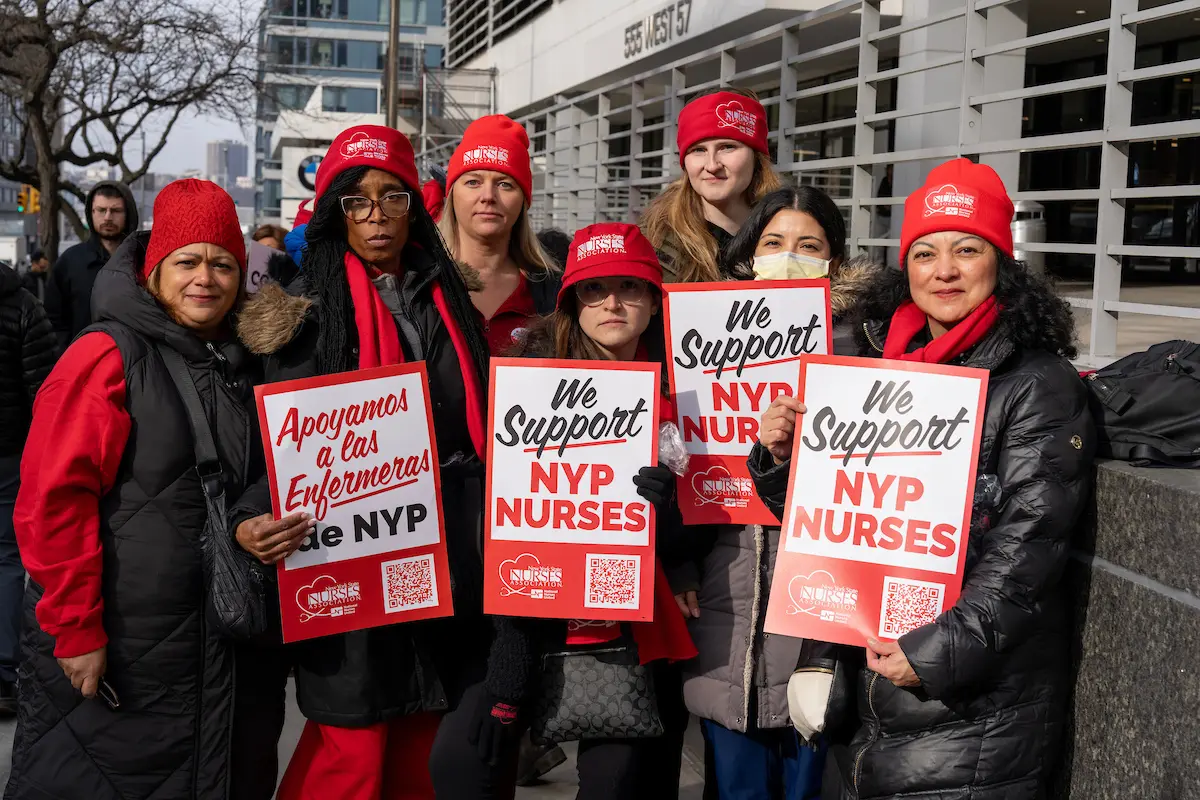 In New York, nearly 15,000 nurses go on strike over contract dispute; Zohran Mamdani says, 'no nurse should be asked to accept less pay'