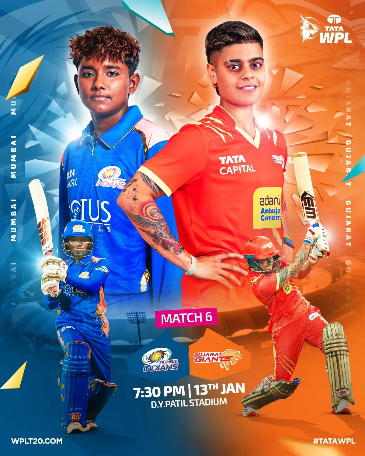 LIVE | MI vs GG, WPL 2026 Match 6: Harman wins, Mumbai bowls