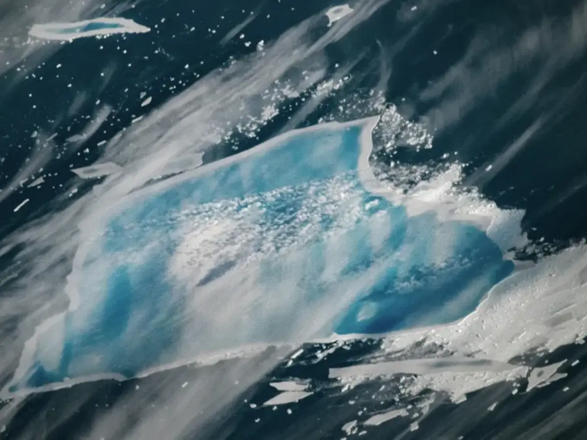 NASA images show world's largest iceberg, on the move for 40 years, on the verge of vanishing