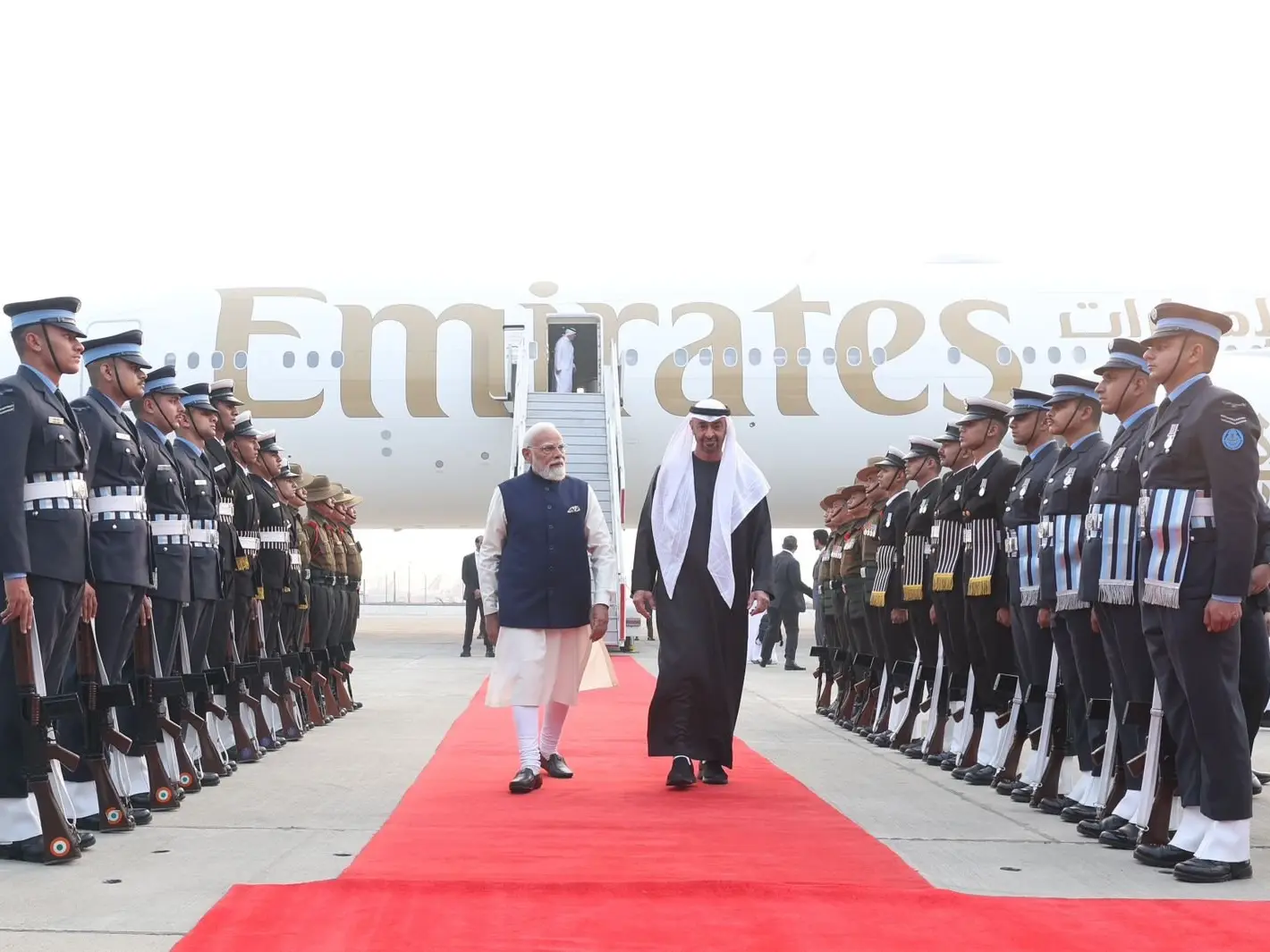 India lauds UAE 'for composition of delegation even for the 2-hour visit' India lauds UAE 'for composition of delegation even for the 2-hour visit'