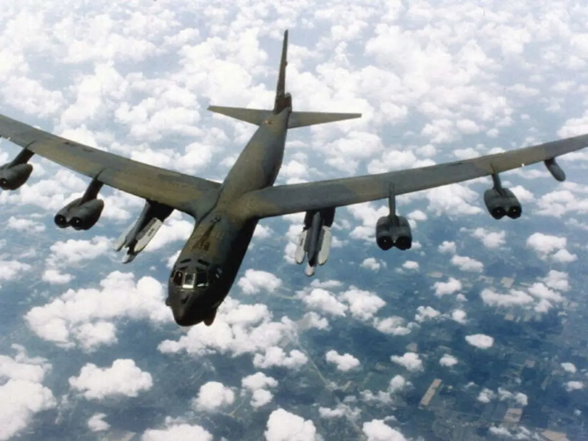 B-52G Stratofortress was flying over Greenland when a fire broke out