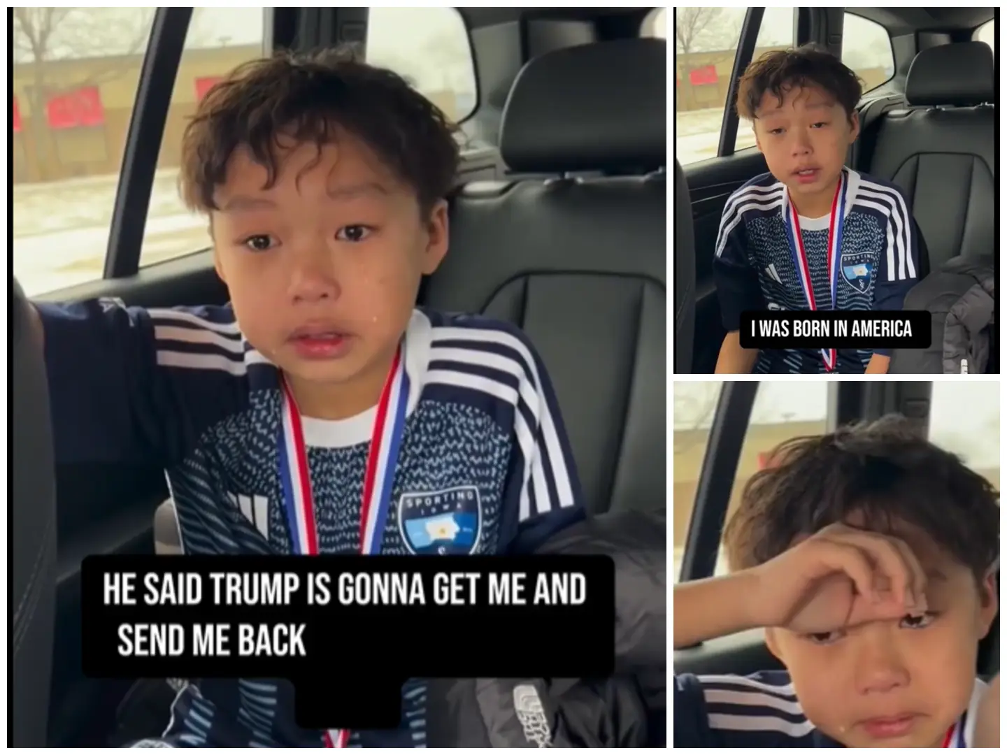 Heartbreaking: American kid was told at soccer that 'Trump is gonna send him back'. Mom shares video | Watch
