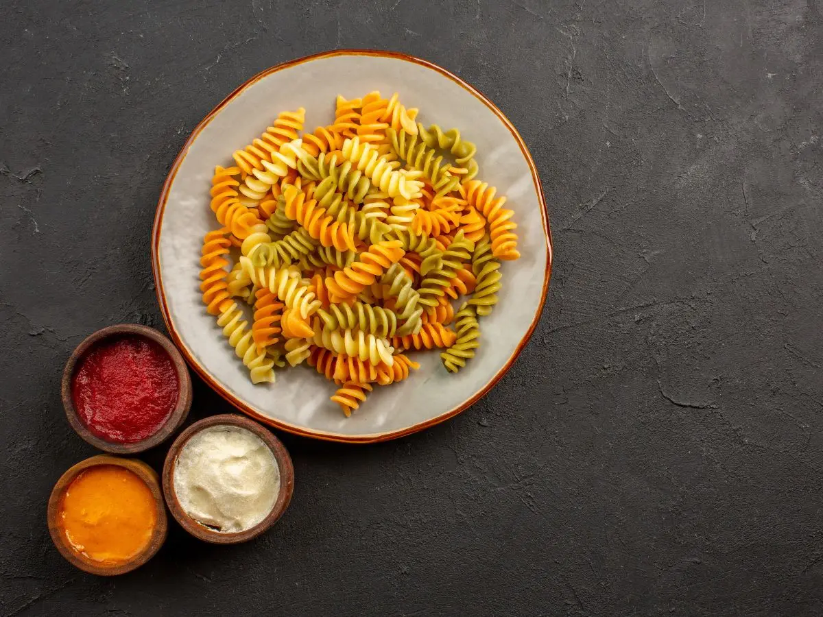 Tricolour pasta