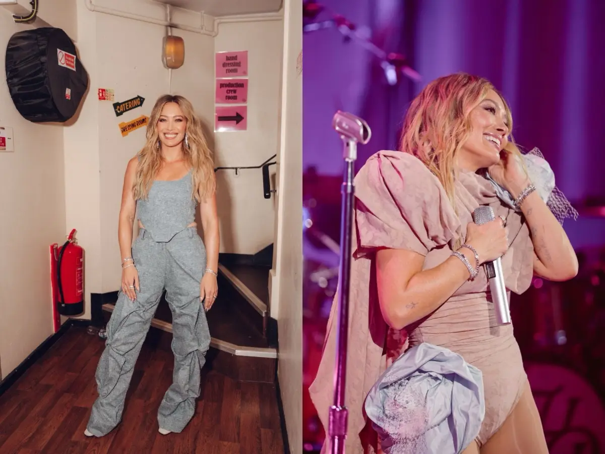 Former Disney star Hilary Duff teases world tour at Los Angeles concert