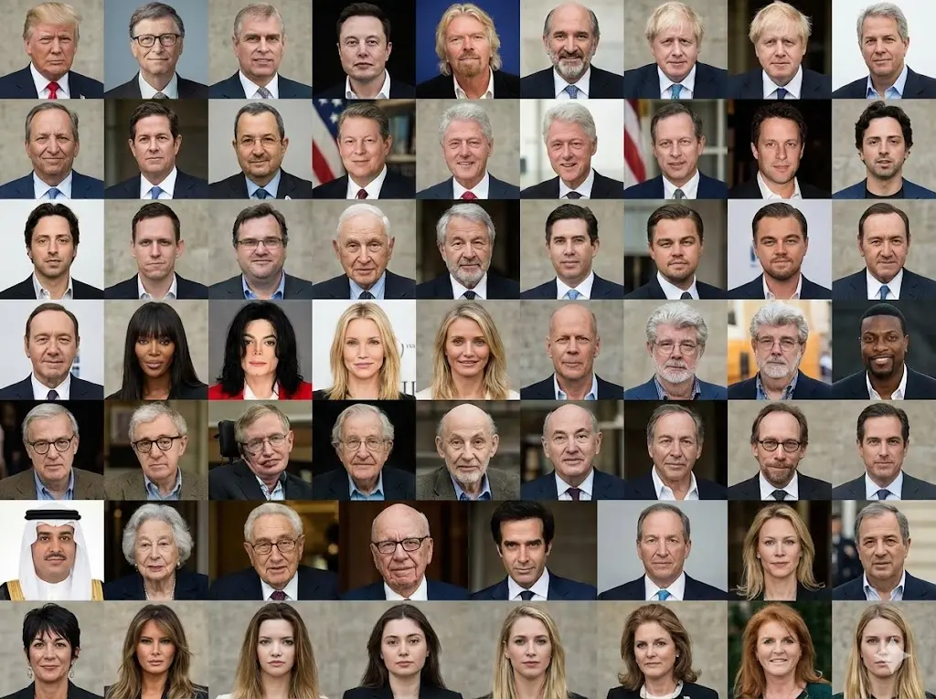Top 50 high-profile names are referenced in the latest release of the Epstein files