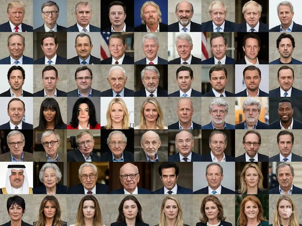 Top 50 high-profile names are referenced in the latest release of the Epstein files