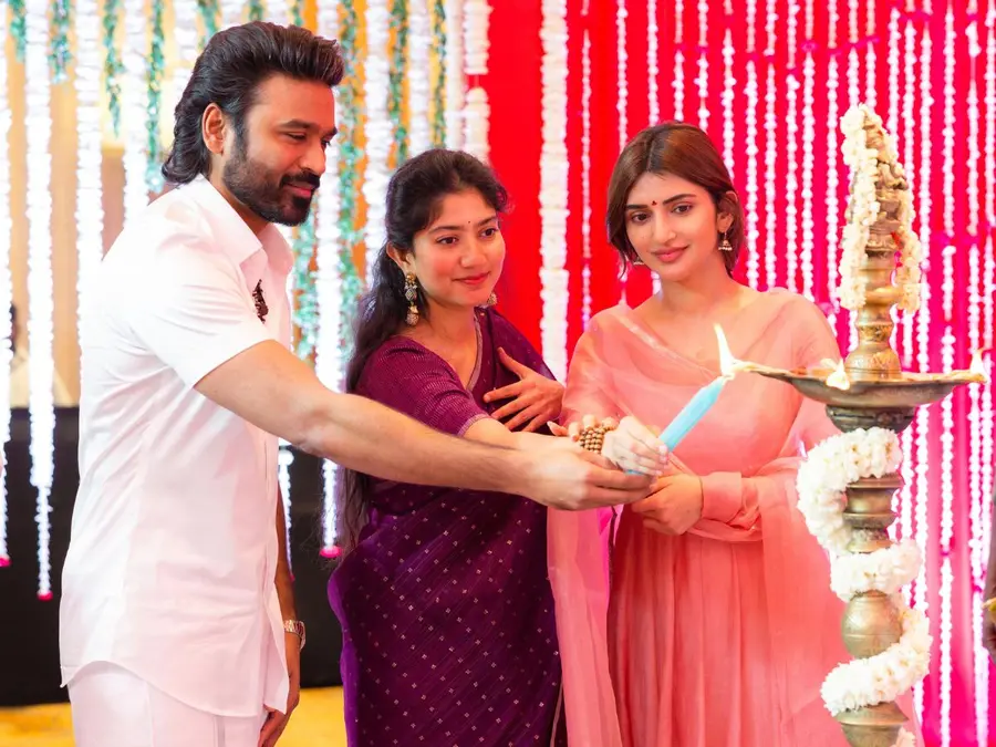 Dhanush’s D55 goes on floors with pooja ceremony; Mammootty, Sai Pallavi and Sreeleela on board | See pics