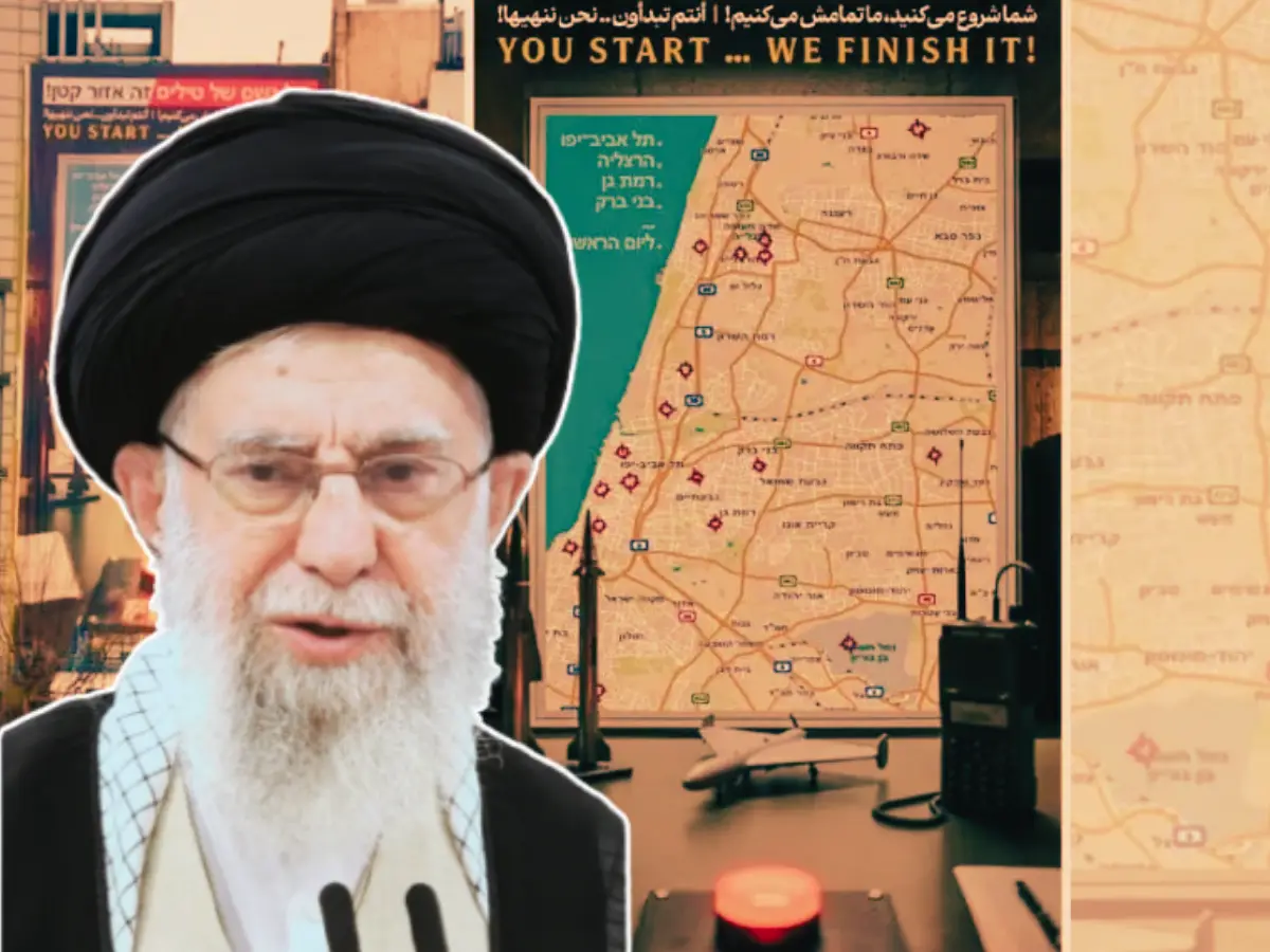 'You start, we finish it': Iran unveils map showing targets inside Israel