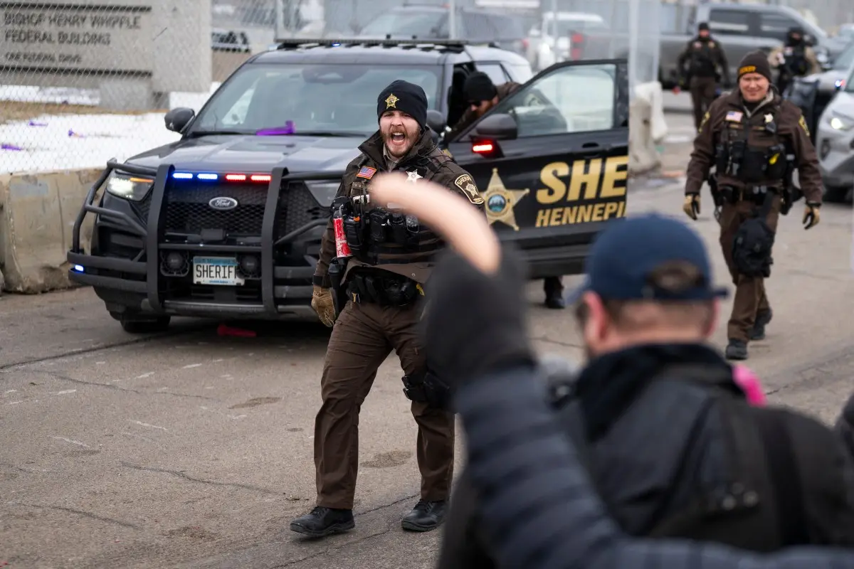 Anti-ICE protest turns chaotic