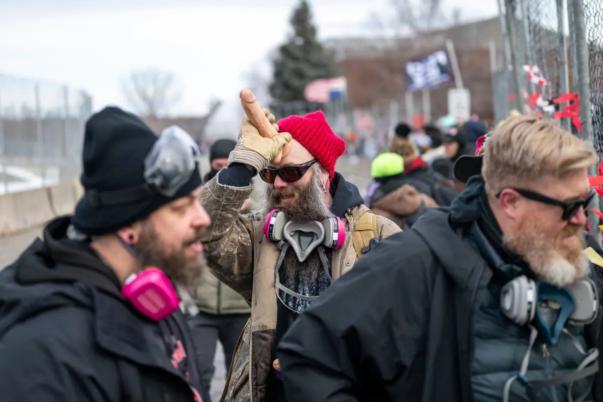 Protestors throw dildos at ICE