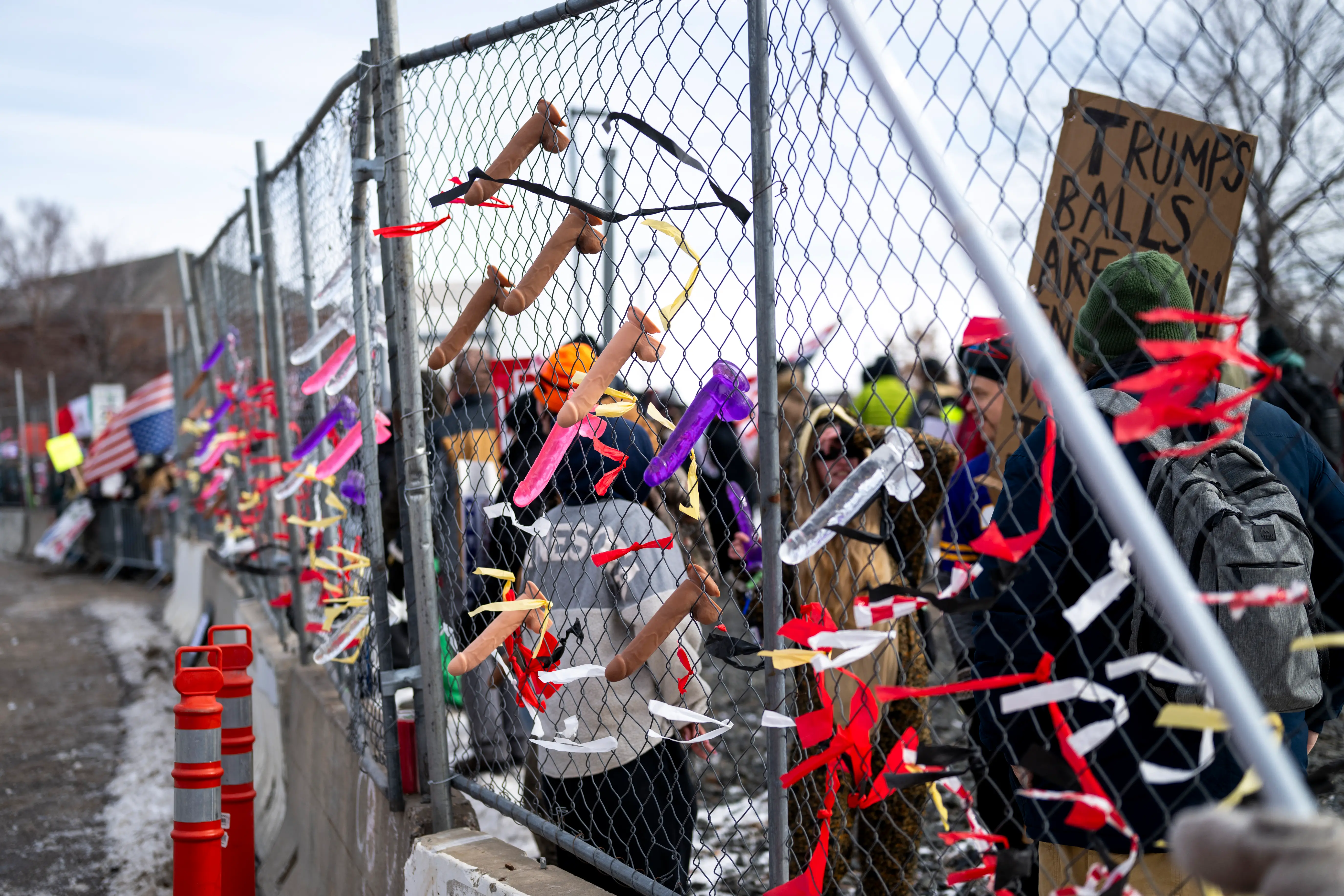 Sex toys stuck in ICE facility fence