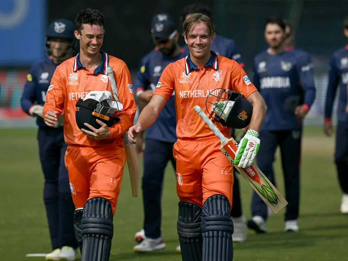 T20 World Cup: Bas de Leede stars in Netherlands’ biggest win by wickets vs Namibia