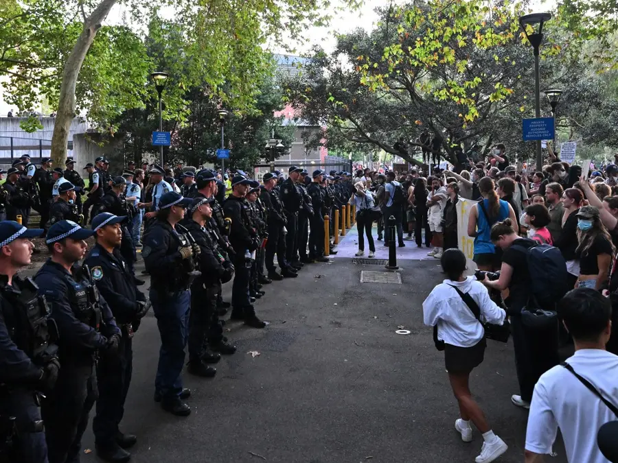 Australian lawmaker among several injured as protests over Israeli president’s visit erupt in violence