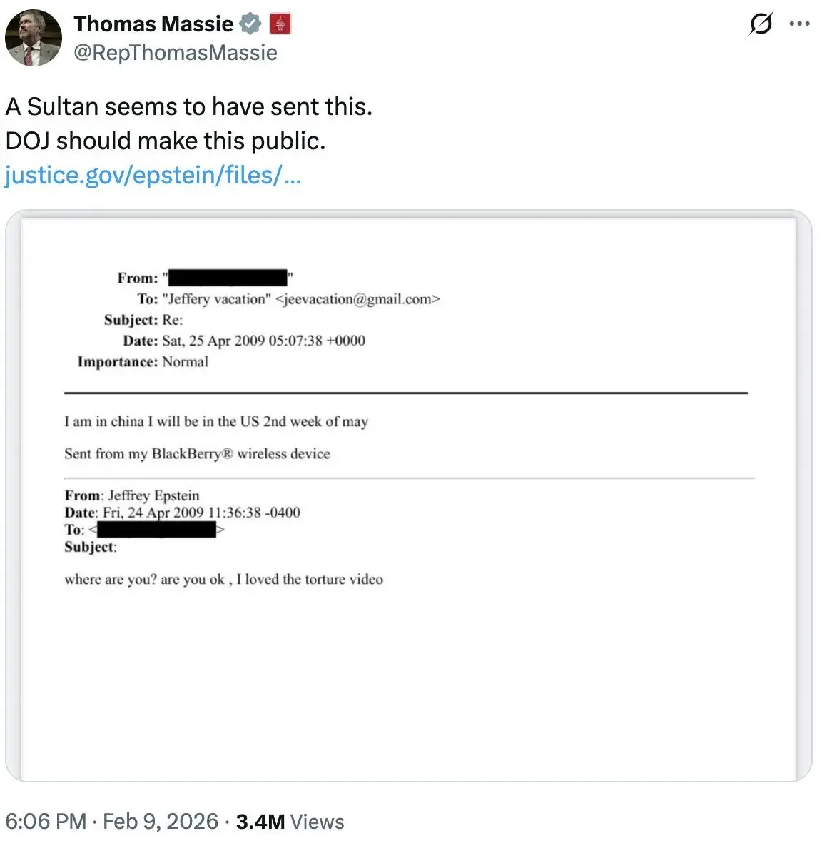 2. The "Torture Video" Email