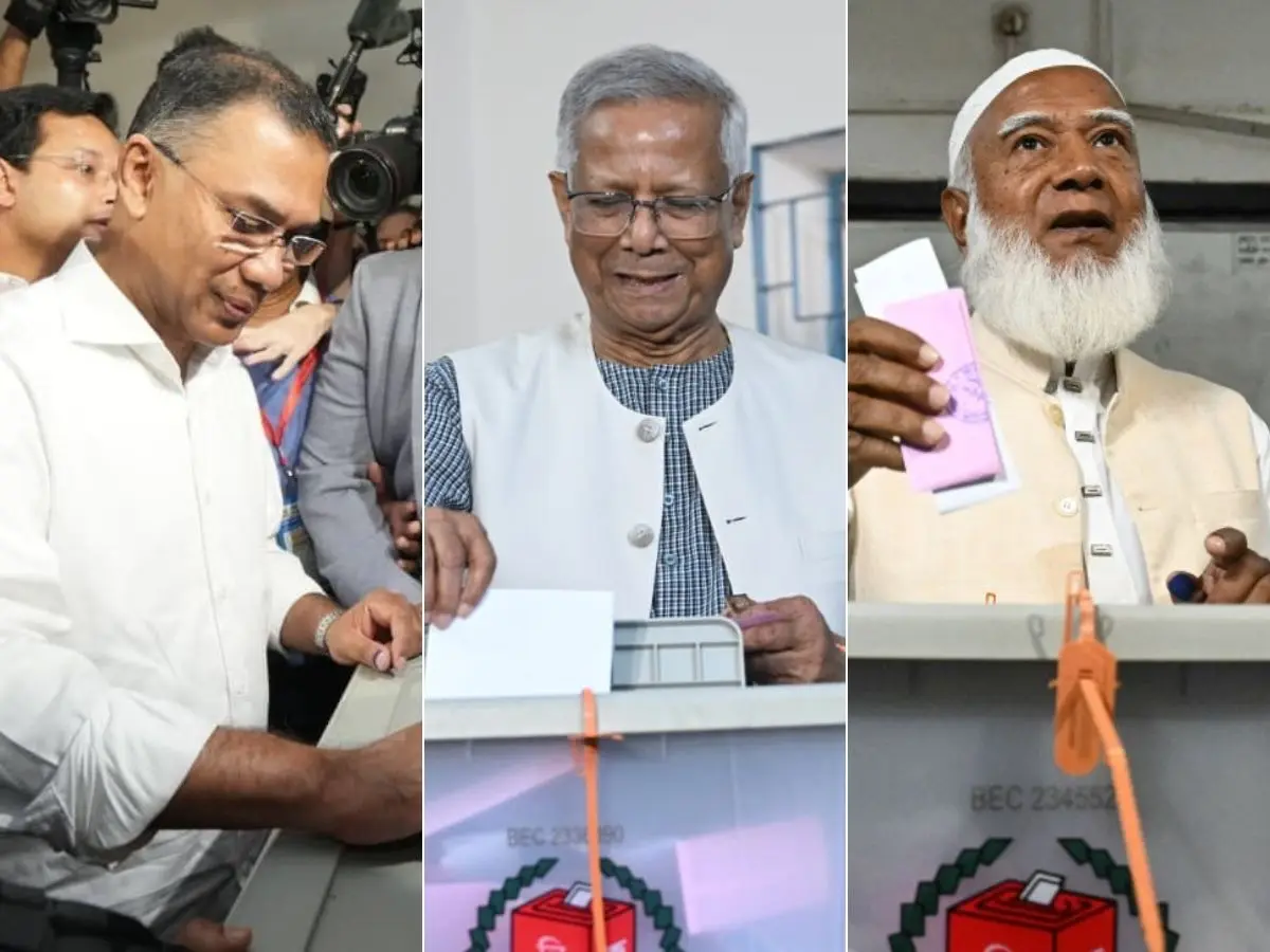 BNP’s Tarique vs Jamaat’s Shafiqur: Leaders cast vote in Bangladesh elections, Yunus calls it ‘day of freedom’ BNP’s Tarique vs Jamaat’s Shafiqur: Leaders cast vote in Bangladesh elections, Yunus calls it ‘day of freedom’