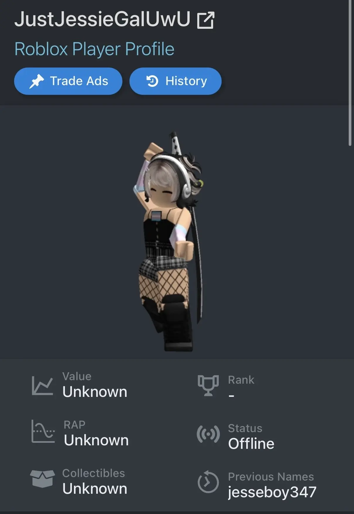 Jesse had a Roblox account