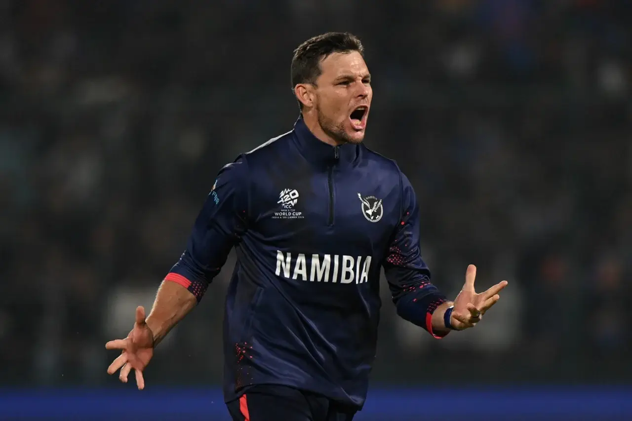Gerhard Erasmus - 4/20 vs India in T20 World Cup 2026